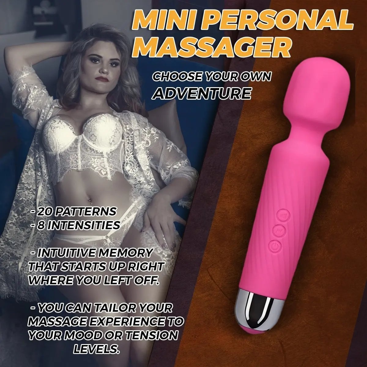 Love Salve Wand Massager - Silent Waterproof Design Ideal for Stress Relief - Love Salve